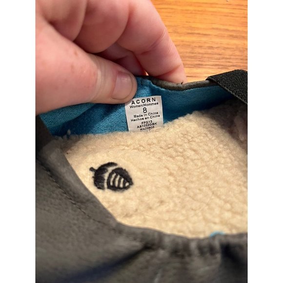 Acorn dark gray flat ballet slippers . Size womens 8 - Picture 2 of 6